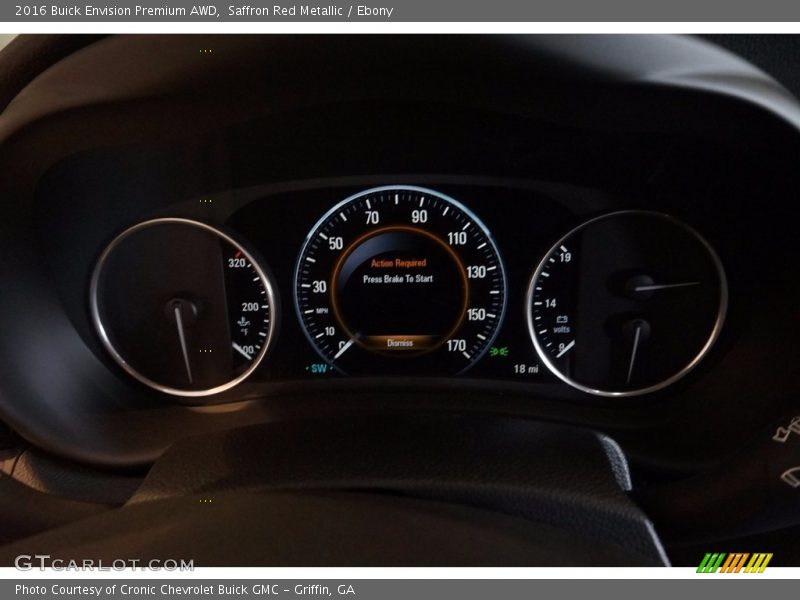 Saffron Red Metallic / Ebony 2016 Buick Envision Premium AWD