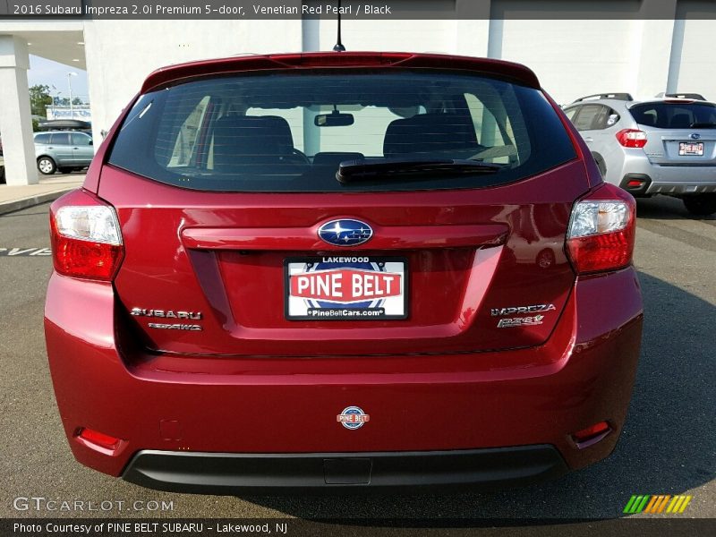 Venetian Red Pearl / Black 2016 Subaru Impreza 2.0i Premium 5-door