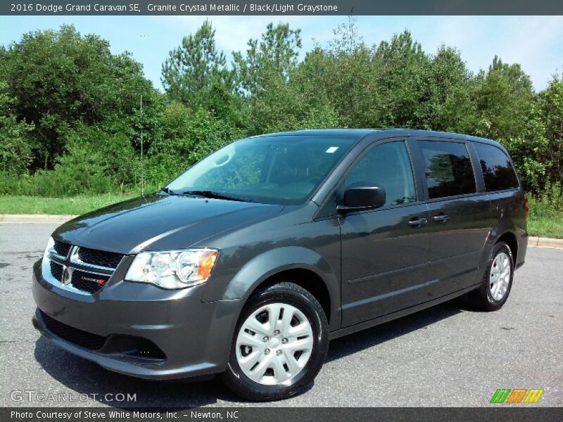 Granite Crystal Metallic / Black/Light Graystone 2016 Dodge Grand Caravan SE