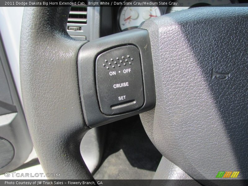 Bright White / Dark Slate Gray/Medium Slate Gray 2011 Dodge Dakota Big Horn Extended Cab