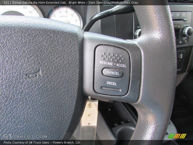Bright White / Dark Slate Gray/Medium Slate Gray 2011 Dodge Dakota Big Horn Extended Cab