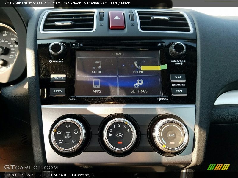 Venetian Red Pearl / Black 2016 Subaru Impreza 2.0i Premium 5-door