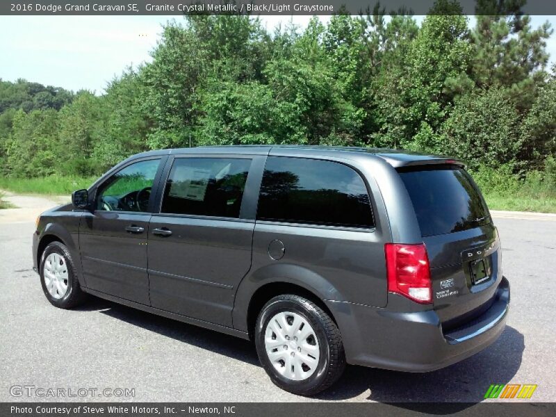 Granite Crystal Metallic / Black/Light Graystone 2016 Dodge Grand Caravan SE