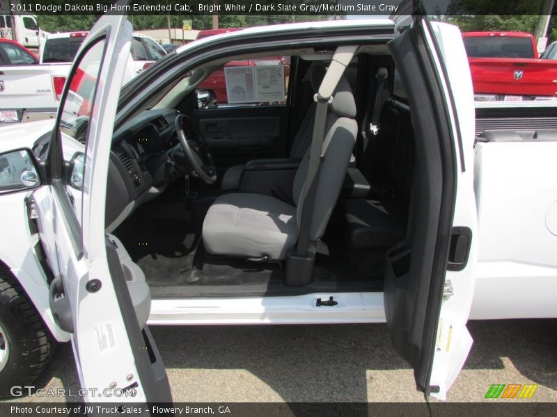 Bright White / Dark Slate Gray/Medium Slate Gray 2011 Dodge Dakota Big Horn Extended Cab