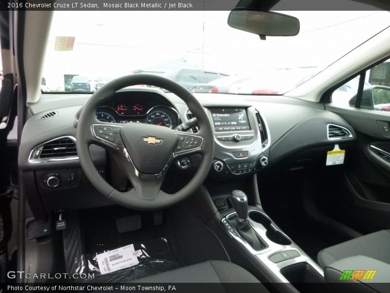 Mosaic Black Metallic / Jet Black 2016 Chevrolet Cruze LT Sedan