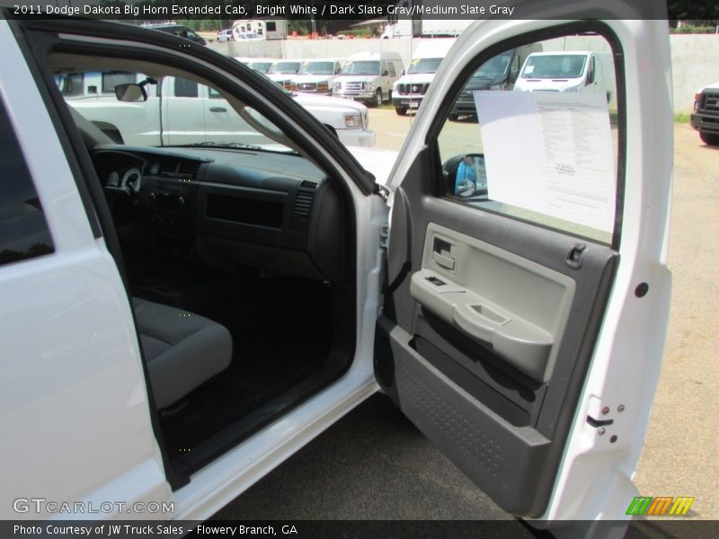 Bright White / Dark Slate Gray/Medium Slate Gray 2011 Dodge Dakota Big Horn Extended Cab
