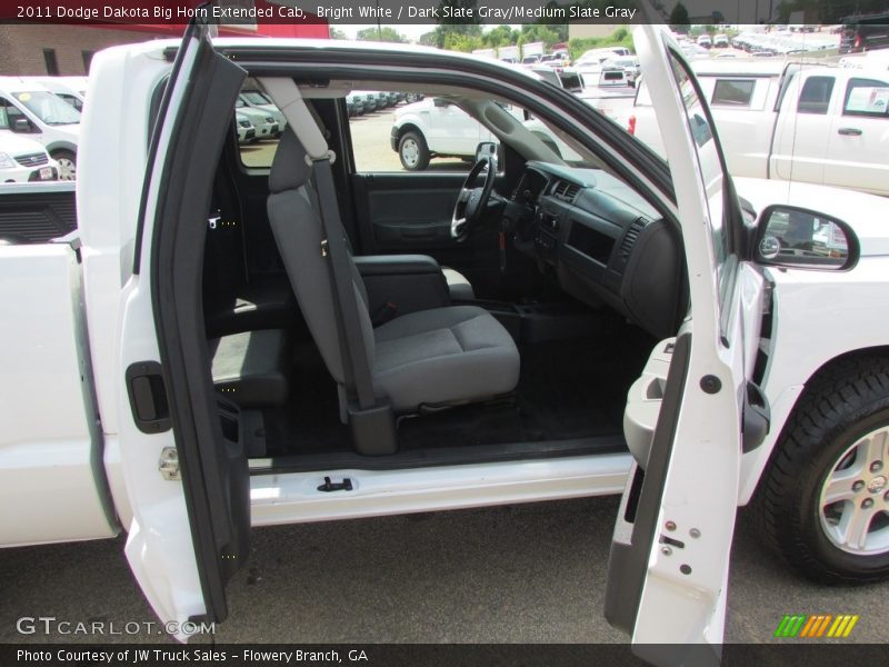 Bright White / Dark Slate Gray/Medium Slate Gray 2011 Dodge Dakota Big Horn Extended Cab