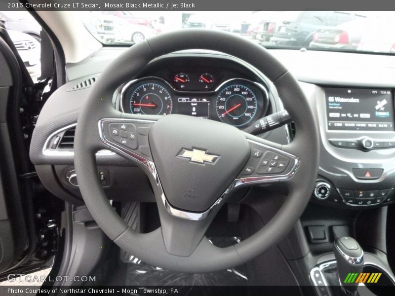 Mosaic Black Metallic / Jet Black 2016 Chevrolet Cruze LT Sedan
