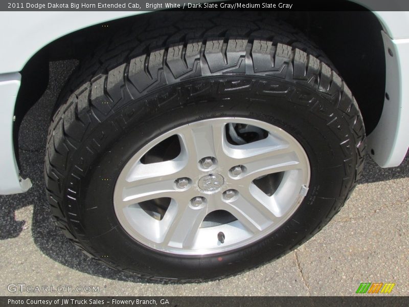 Bright White / Dark Slate Gray/Medium Slate Gray 2011 Dodge Dakota Big Horn Extended Cab
