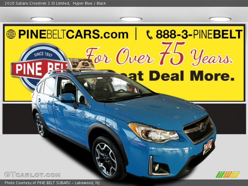 Hyper Blue / Black 2016 Subaru Crosstrek 2.0i Limited