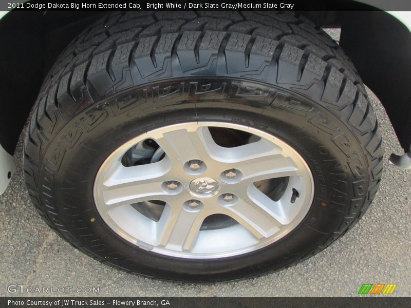 Bright White / Dark Slate Gray/Medium Slate Gray 2011 Dodge Dakota Big Horn Extended Cab