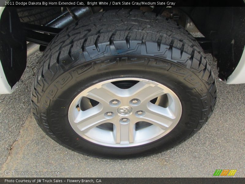 Bright White / Dark Slate Gray/Medium Slate Gray 2011 Dodge Dakota Big Horn Extended Cab