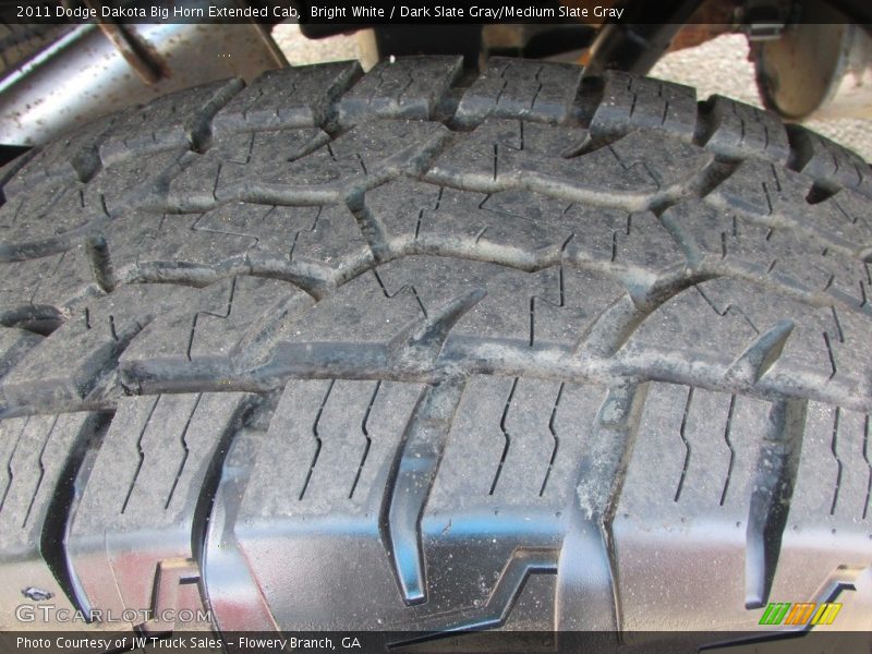 Bright White / Dark Slate Gray/Medium Slate Gray 2011 Dodge Dakota Big Horn Extended Cab