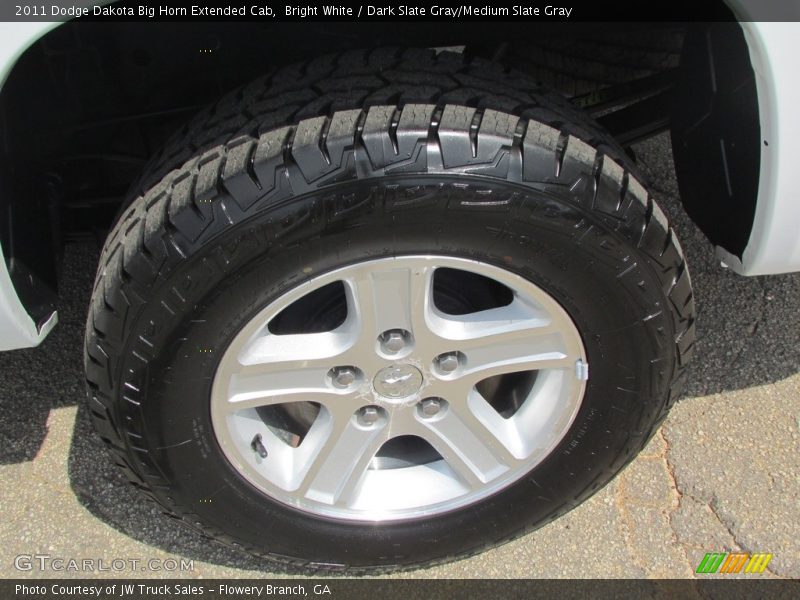 Bright White / Dark Slate Gray/Medium Slate Gray 2011 Dodge Dakota Big Horn Extended Cab