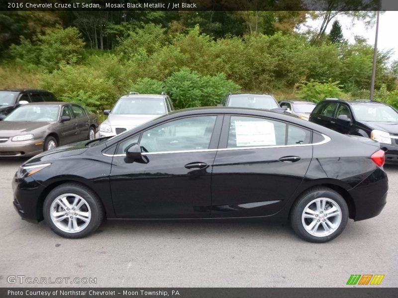 Mosaic Black Metallic / Jet Black 2016 Chevrolet Cruze LT Sedan