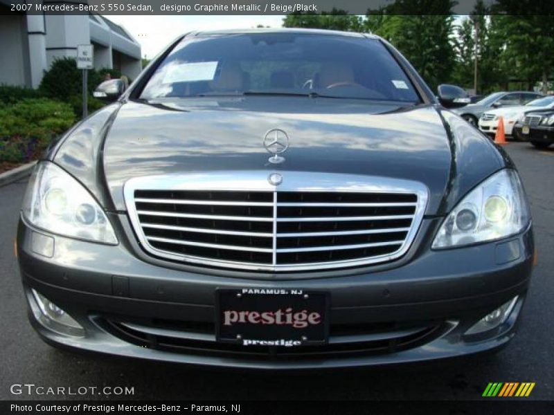 designo Graphite Metallic / Beige/Black 2007 Mercedes-Benz S 550 Sedan