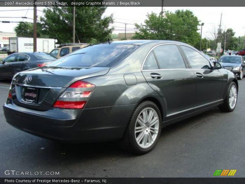 designo Graphite Metallic / Beige/Black 2007 Mercedes-Benz S 550 Sedan