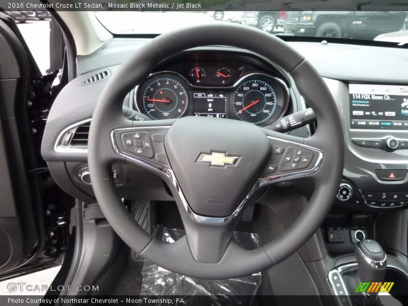 Mosaic Black Metallic / Jet Black 2016 Chevrolet Cruze LT Sedan