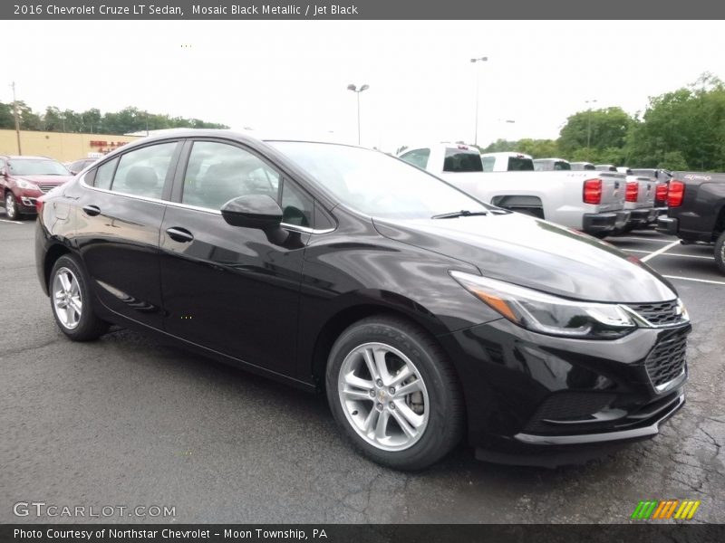 Mosaic Black Metallic / Jet Black 2016 Chevrolet Cruze LT Sedan