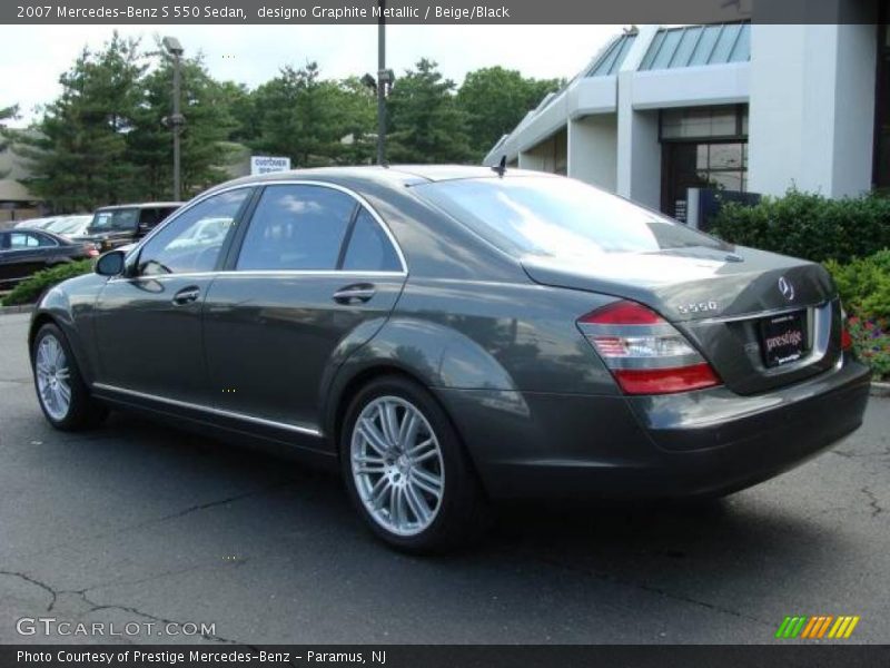 designo Graphite Metallic / Beige/Black 2007 Mercedes-Benz S 550 Sedan