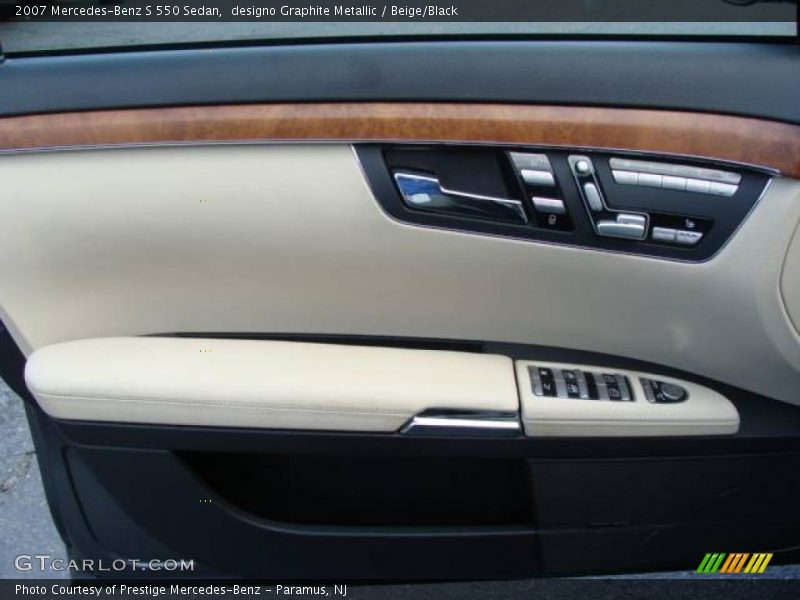 designo Graphite Metallic / Beige/Black 2007 Mercedes-Benz S 550 Sedan