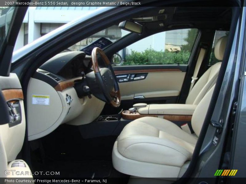 designo Graphite Metallic / Beige/Black 2007 Mercedes-Benz S 550 Sedan