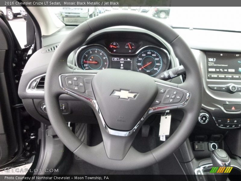 Mosaic Black Metallic / Jet Black 2016 Chevrolet Cruze LT Sedan