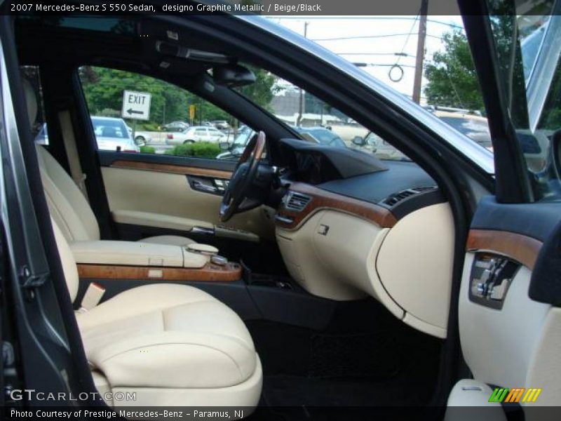 designo Graphite Metallic / Beige/Black 2007 Mercedes-Benz S 550 Sedan