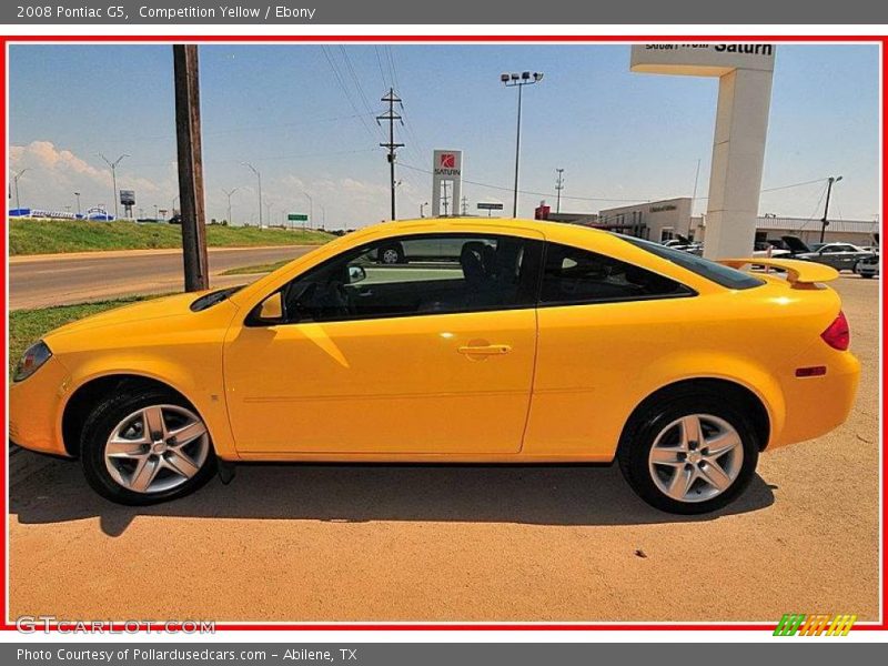 Competition Yellow / Ebony 2008 Pontiac G5