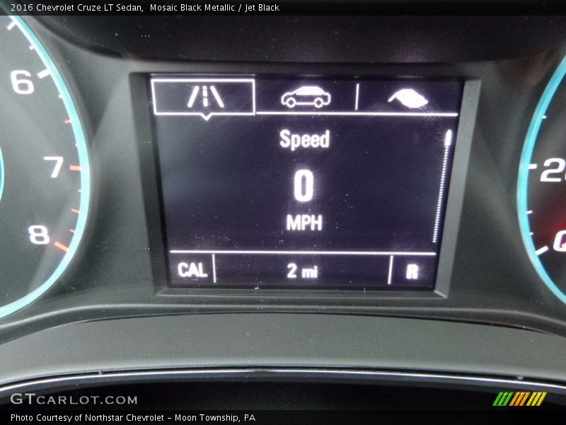 Mosaic Black Metallic / Jet Black 2016 Chevrolet Cruze LT Sedan