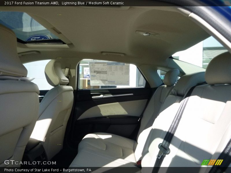 Rear Seat of 2017 Fusion Titanium AWD