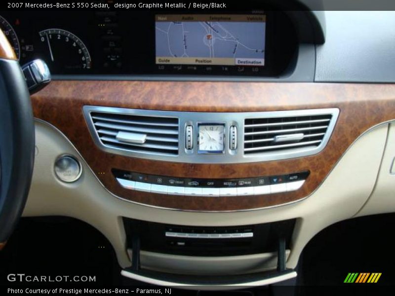 designo Graphite Metallic / Beige/Black 2007 Mercedes-Benz S 550 Sedan