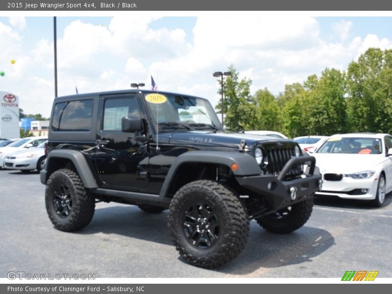 Black / Black 2015 Jeep Wrangler Sport 4x4