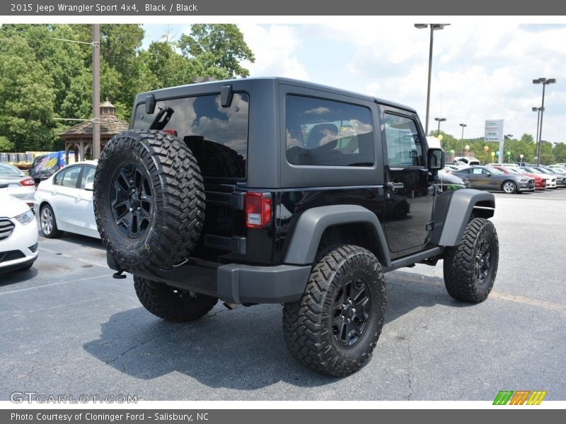 Black / Black 2015 Jeep Wrangler Sport 4x4