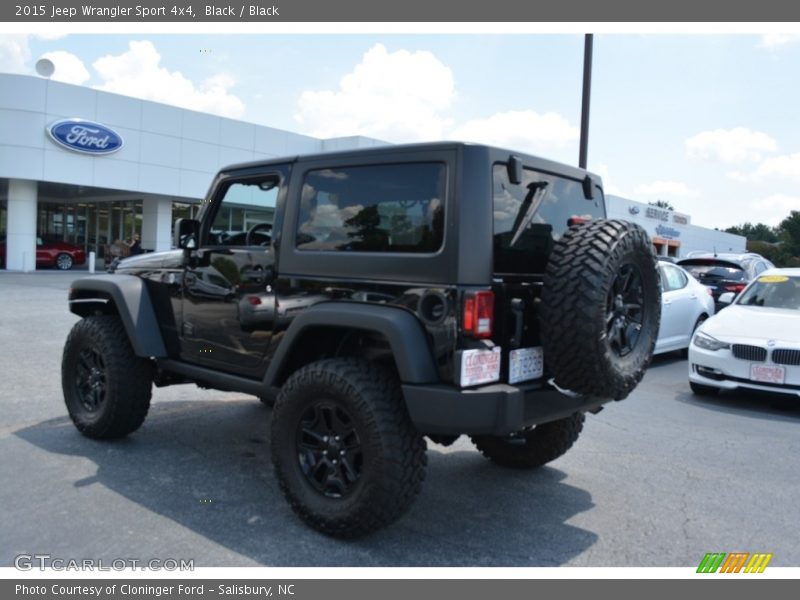 Black / Black 2015 Jeep Wrangler Sport 4x4
