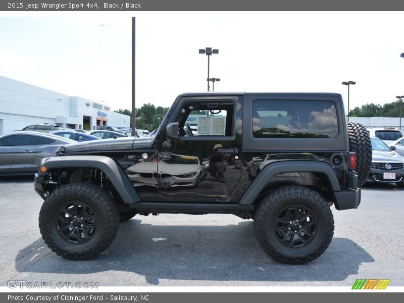 Black / Black 2015 Jeep Wrangler Sport 4x4