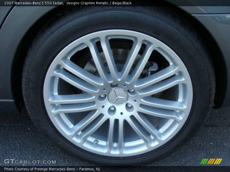 designo Graphite Metallic / Beige/Black 2007 Mercedes-Benz S 550 Sedan