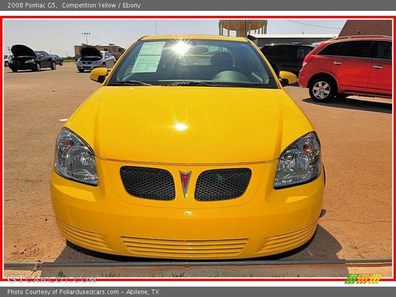 Competition Yellow / Ebony 2008 Pontiac G5