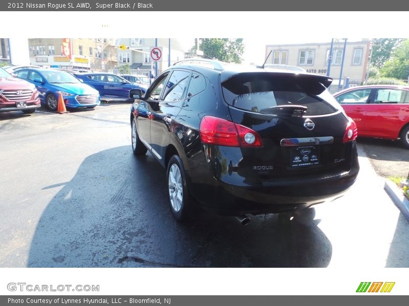 Super Black / Black 2012 Nissan Rogue SL AWD
