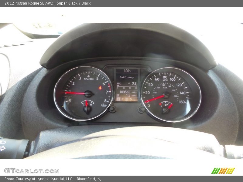 Super Black / Black 2012 Nissan Rogue SL AWD