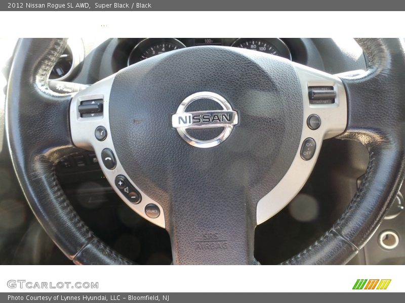 Super Black / Black 2012 Nissan Rogue SL AWD