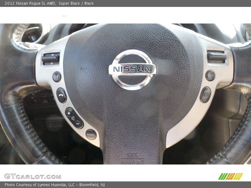 Super Black / Black 2012 Nissan Rogue SL AWD