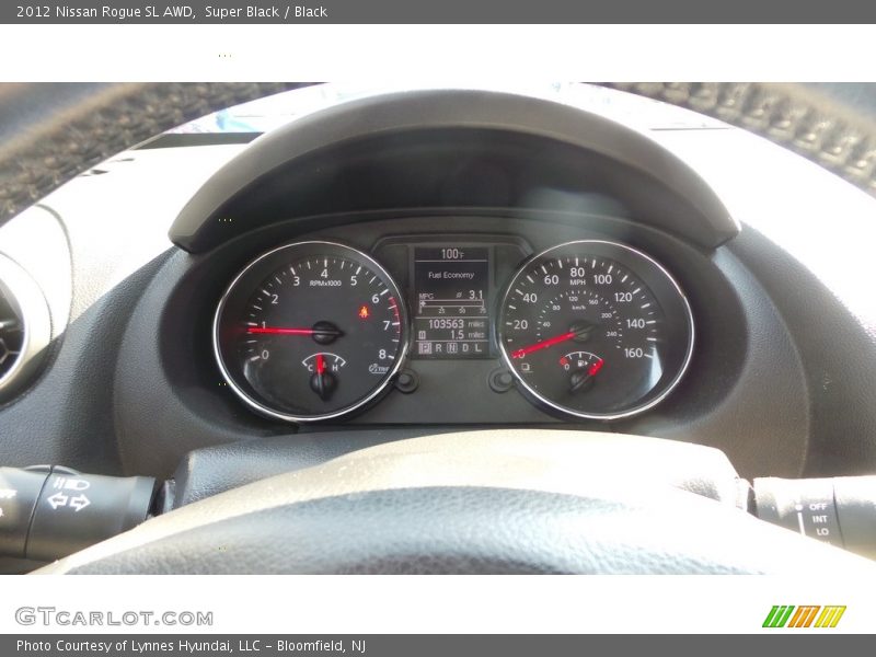 Super Black / Black 2012 Nissan Rogue SL AWD