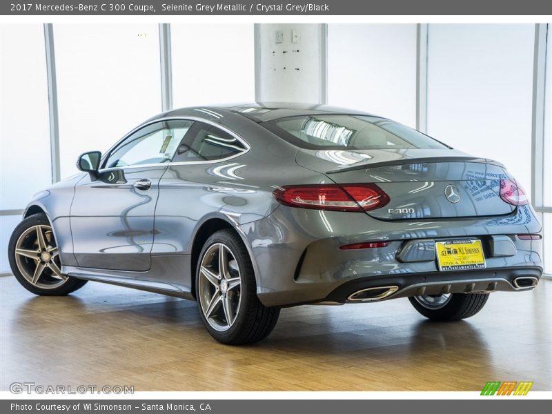 Selenite Grey Metallic / Crystal Grey/Black 2017 Mercedes-Benz C 300 Coupe