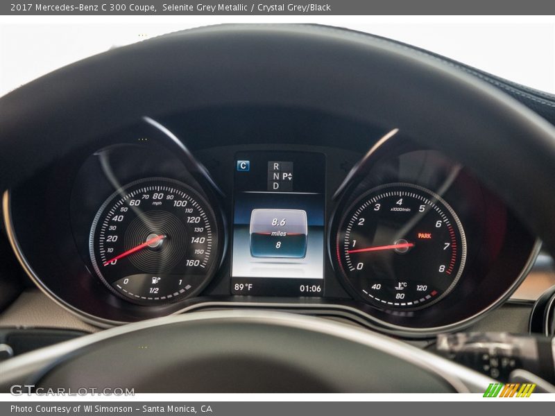 Selenite Grey Metallic / Crystal Grey/Black 2017 Mercedes-Benz C 300 Coupe