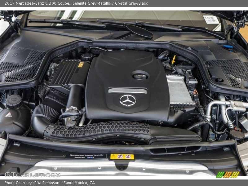 Selenite Grey Metallic / Crystal Grey/Black 2017 Mercedes-Benz C 300 Coupe