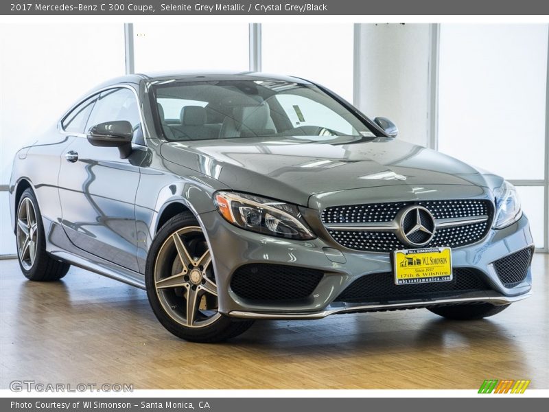 Selenite Grey Metallic / Crystal Grey/Black 2017 Mercedes-Benz C 300 Coupe