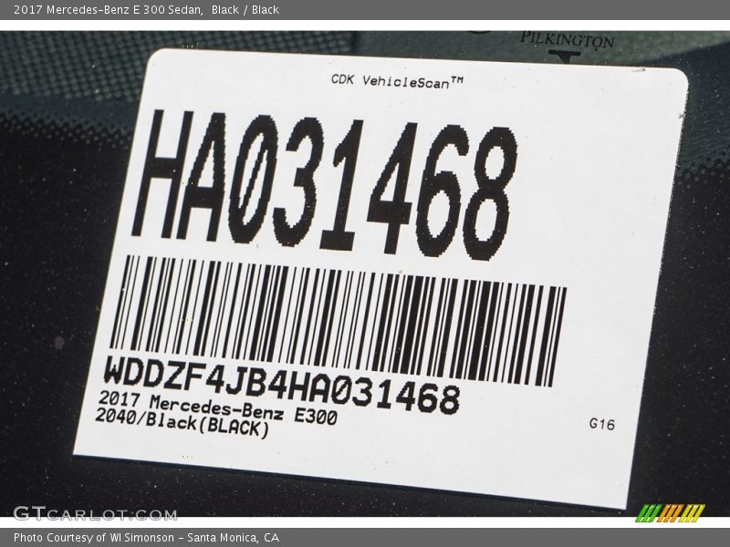Black / Black 2017 Mercedes-Benz E 300 Sedan