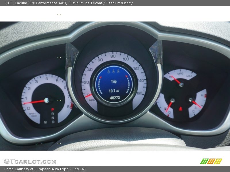 Platinum Ice Tricoat / Titanium/Ebony 2012 Cadillac SRX Performance AWD