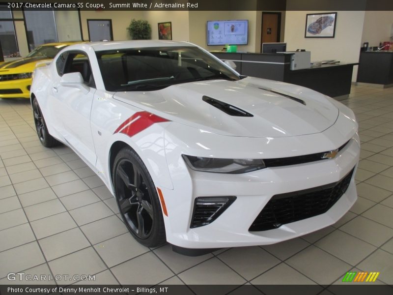Summit White / Adrenaline Red 2017 Chevrolet Camaro SS Coupe